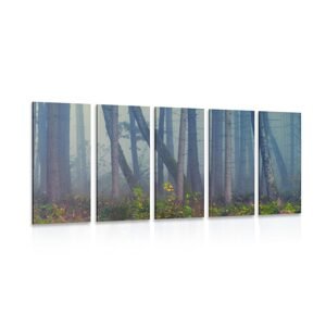 5-dielny obraz tajuplný les