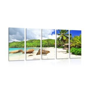 5-dielny obraz tropické Seychely