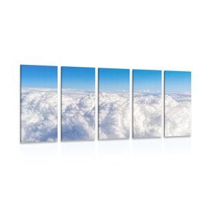 5-dielny obraz nad oblakmi