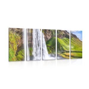 5-dielny obraz vodopád Seljalandsfoss