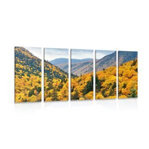 5-dielny obraz výhľad na majestátne hory