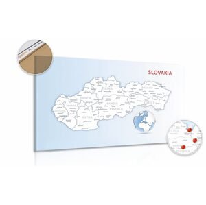 Obraz na korku mapa Slovenskej republiky