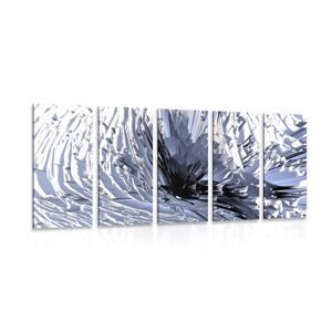 5-dielny obraz abstrakcia materiálu