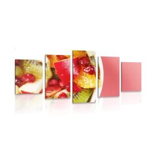 5-dielny obraz letný ovocný šalát
