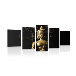 5-dielny obraz socha Budhu