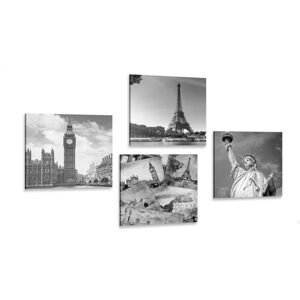 Set obrazov mestá a historické pohľadnice