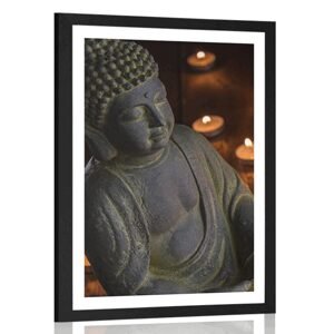Plagát s paspartou Budha plný harmónie