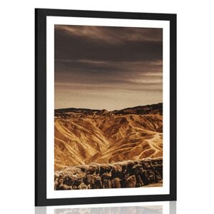 Plagát s paspartou Národný park Death Valley v Amerike