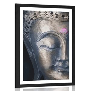 Plagát s paspartou božský Budha