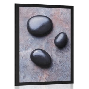 Plagát nádherné zátišie so Zen kameňmi