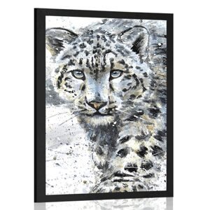 Plagát kreslený leopard