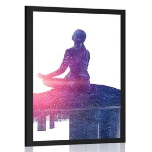 Plagát meditácia ženy