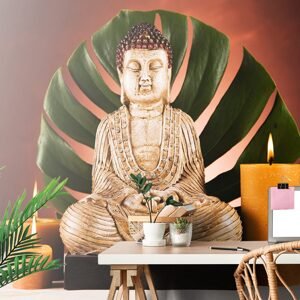 Samolepiaca fototapeta Budha s relaxačným zátiším