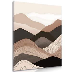 Obraz abstraktné tvary hory