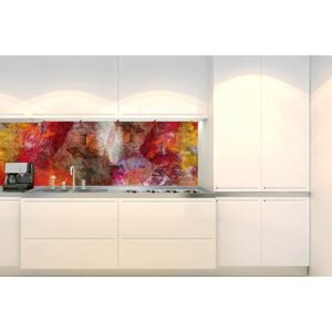 Samolepiaca fototapeta do kuchyne farebná stena
