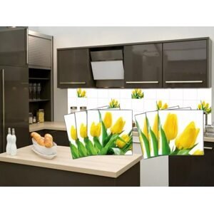 Nálepky na obkladačky žlté tulipány