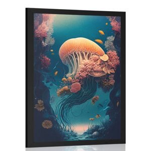 Plagát surrealistická medúza