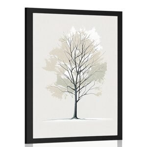 Plagát minimalistický strom