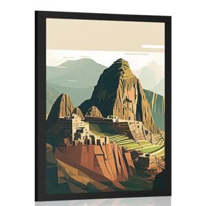 Plagát skvostné Machu Picchu