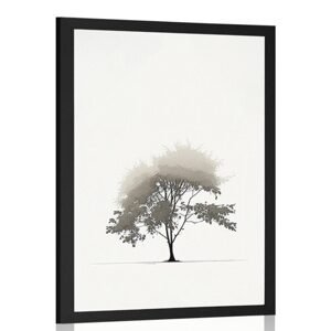 Plagát minimalistický listnatý strom