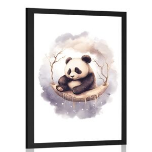 Plagát zasnená panda