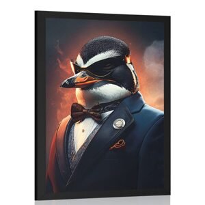 Plagát zvierací gangster tučniak