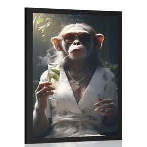 Plagát zvierací gangster opica