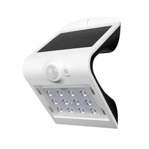 LED Solárne nástenné svietidlo so senzorom LED/1.5W/3,7V IP65 biela