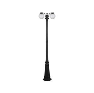 Vonkajšia lampa 2xE27/60W/230V IP44 199 cm čierna