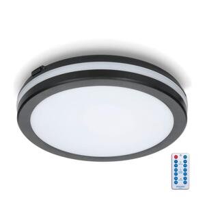 LED Kúpeľňové stropné svietidlo so senzorom LED/18W/230V pr. 30 cm čierna + DO