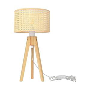 Stolná lampa ALBA 1xE27/60W/230V ratan/borovica