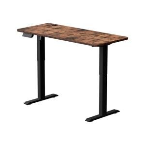 Výškovo nastaviteľný písací stôl LEVANO 140x60 cm drevo/čierna
