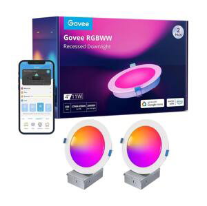 Govee Govee - SADA 2x LED RGBWW Podhľadové svietidlo LED/11W/230V Smart 2700-6500K