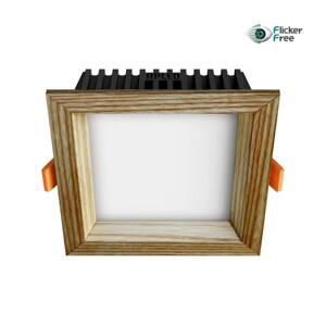 APLED APLED - LED Podhľadové svietidlo SQUARE LED/6W/230V 3000K 12x12 cm jaseň masív