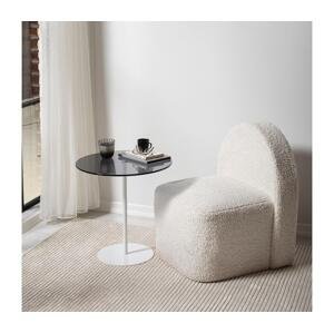 Odkladací stolík CHILL 50x50 cm biela/čierna