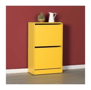 Adore Furniture Skrinka na topánky 84x51 cm žltá