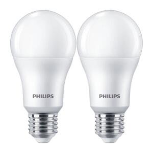 Philips SADA 2x LED Žiarovka Philips A67 E27/13W/230V 4000K