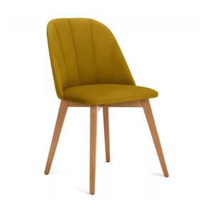 Konsimo Sp. z o.o. Sp. k. Jedálenská stolička RIFO 86x48 cm žltá/svetlý dub