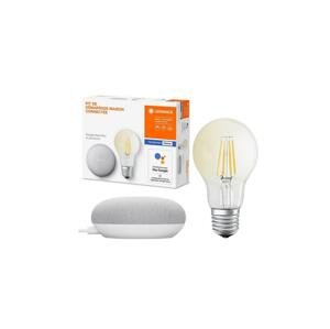 Ledvance Ledvance - Inteligentný reproduktor Google Nest Mini Wi-Fi + LED Žiarovka E27