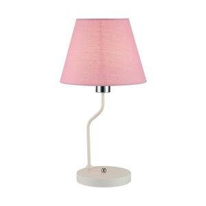 Stolná lampa YORK 1xE14/60W/230V ružová/biela