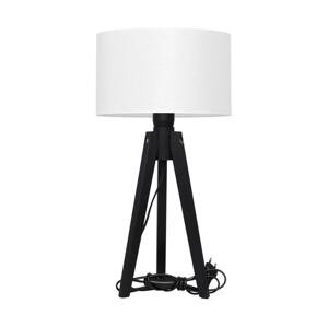 Stolná lampa ALBA 1xE27/60W/230V biela/borovica