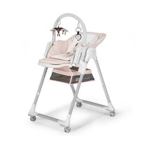 Kinderkraft KINDERKRAFT - Detská jedálenská stolička 2v1 LASTREE ružová/biela