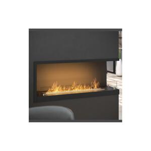 InFire InFire - Rohový BIO krb 110x45 cm 3kW čierna