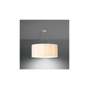 SL.0789 - Luster na lanku OTTO 6xE27/60W/230V pr. 70 cm biela