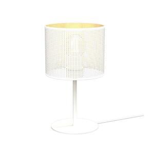 Stolná lampa LOFT SHADE 1xE27/60W/230V pr. 18 cm biela/zlatá