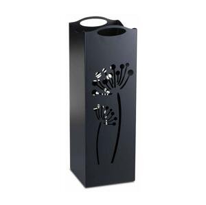 HowHomely Kovový stojan na dáždniky INDUSTRIAL 60x21 cm čierna