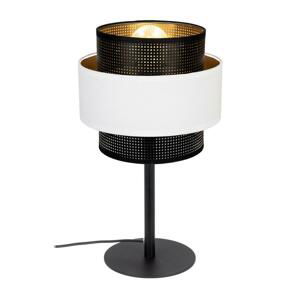 Stolná lampa NESS 1xE27/60W/230V čierna/biela