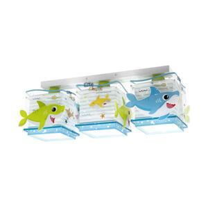 Dalber Dalber 63473 - Detské stropné svietidlo BABY SHARK 3xE27/60W/230V