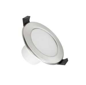 LED Kúpeľňové podhľadové svietidlo LED/7W/230V 3000K strieborná IP44