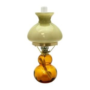 Floriánova huť Petrolejová lampa ZUZANA 43 cm amber